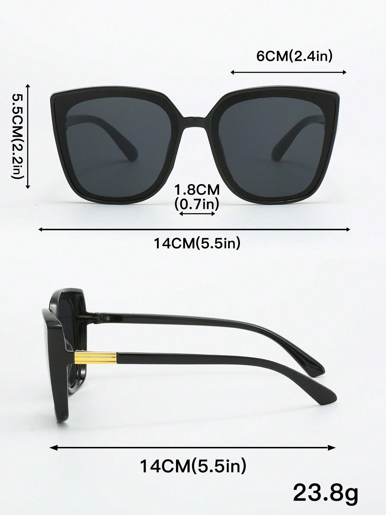 1 pieza Gafas de moda cuadradas para mujeres, minimalistas y prácticas multifuncionales