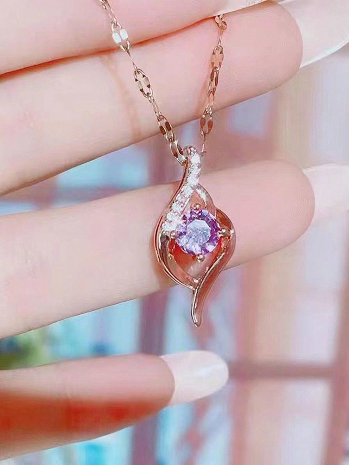 1 Pieza Collar Con Colgante De Ojo Malvado De Color Púrpura Para Mujeres, Diseño Moderno Y Elegante, Popular En Redes Sociales