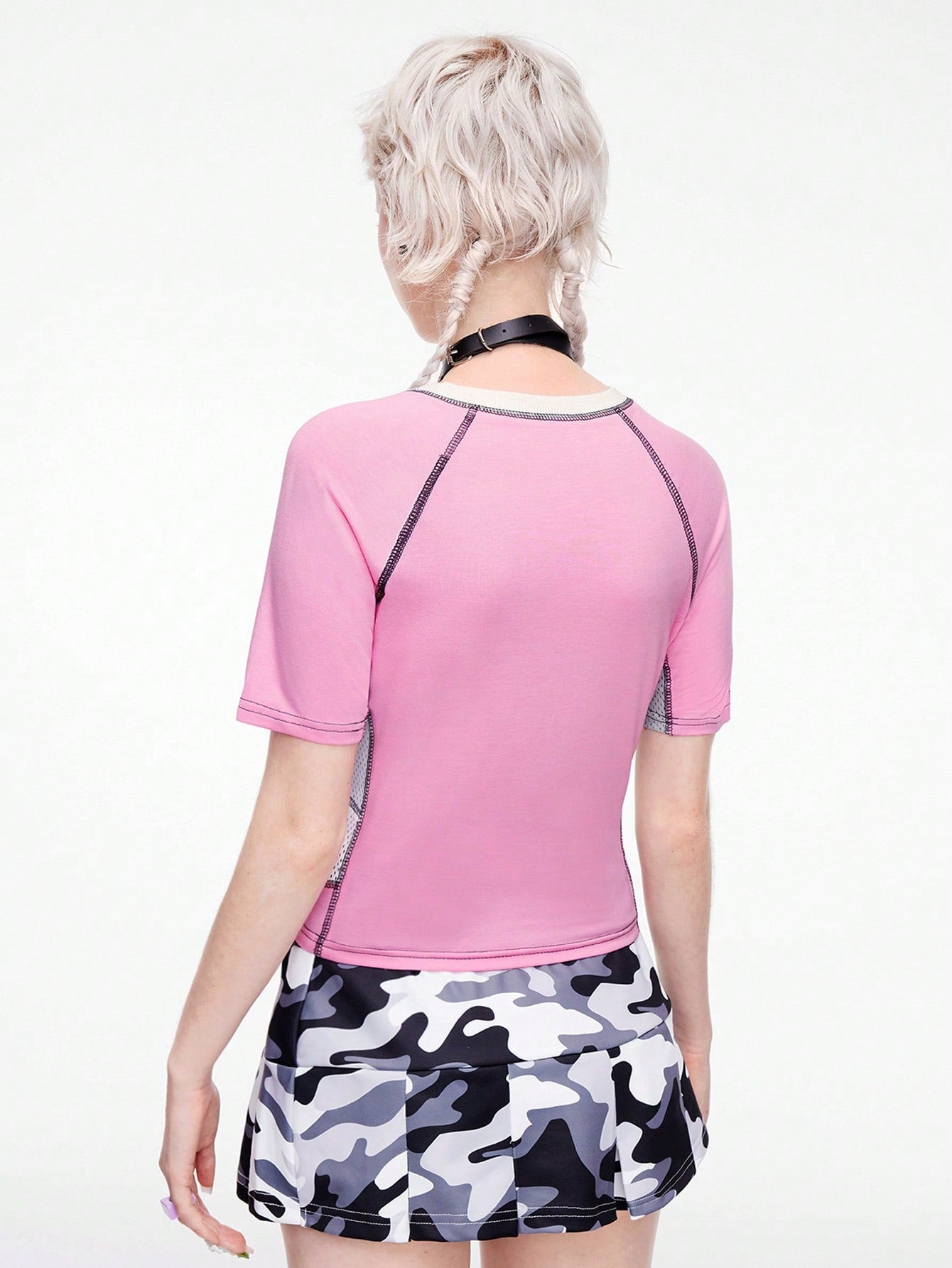 ROMWE J-Fashion Camiseta informal para mujer de estilo deportivo con estampado de letras, cute y dulce