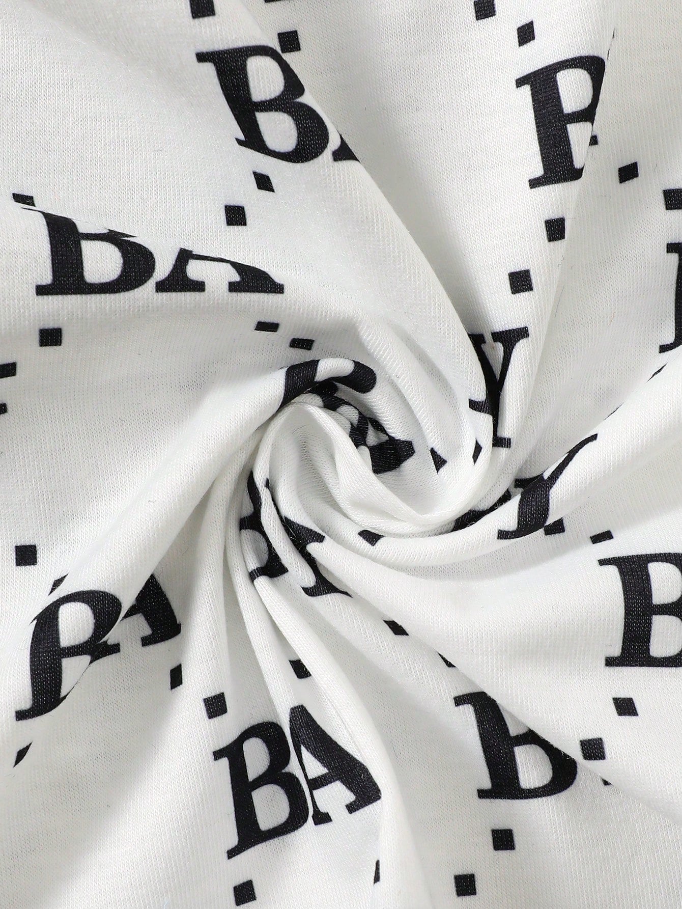 Bebé niño Conjunto shorts con camiseta con estampado de rayas y letra