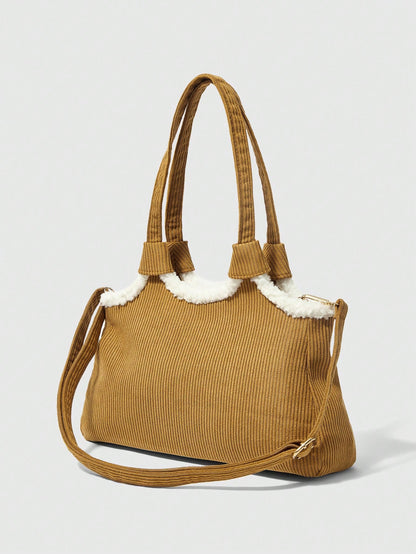 ROMWE Kawaii Bolso de hombro adorable con acento suave y de estilo anime