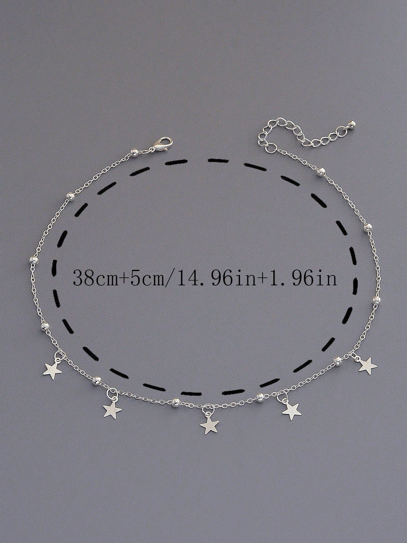 1 Pieza Collar De Plata Con Colgante De Estrella De Cobre Metálico Minimalista De Moda Para Mujeres Y Niñas, Regalos Para Citas, Vacaciones, Fiestas, Festivales, Uso Diario Y Colección De Joyas.