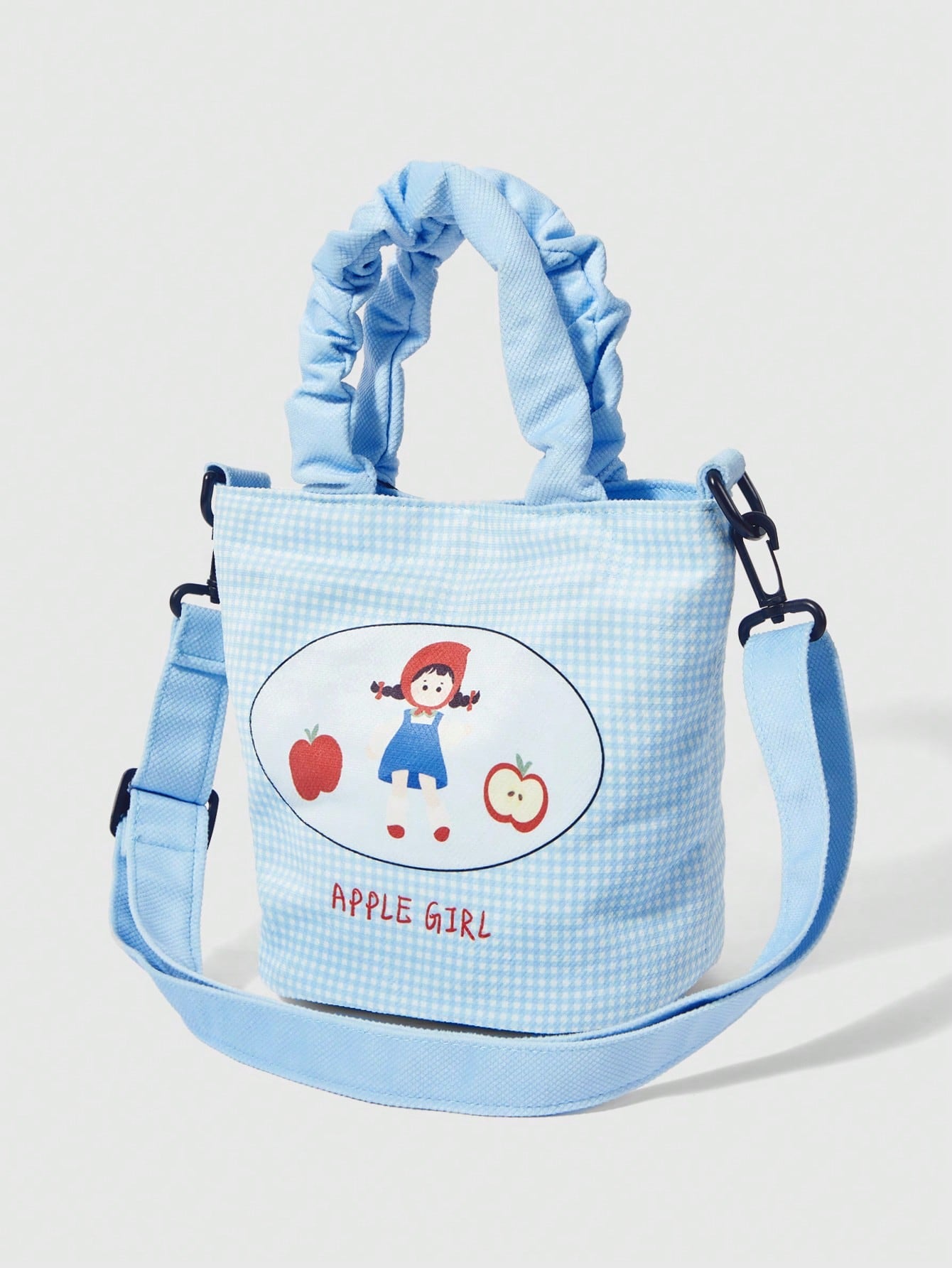 ROMWE Kawaii Bolso de mano estilo cubo con estampado de dibujos animados de moda para mujeres