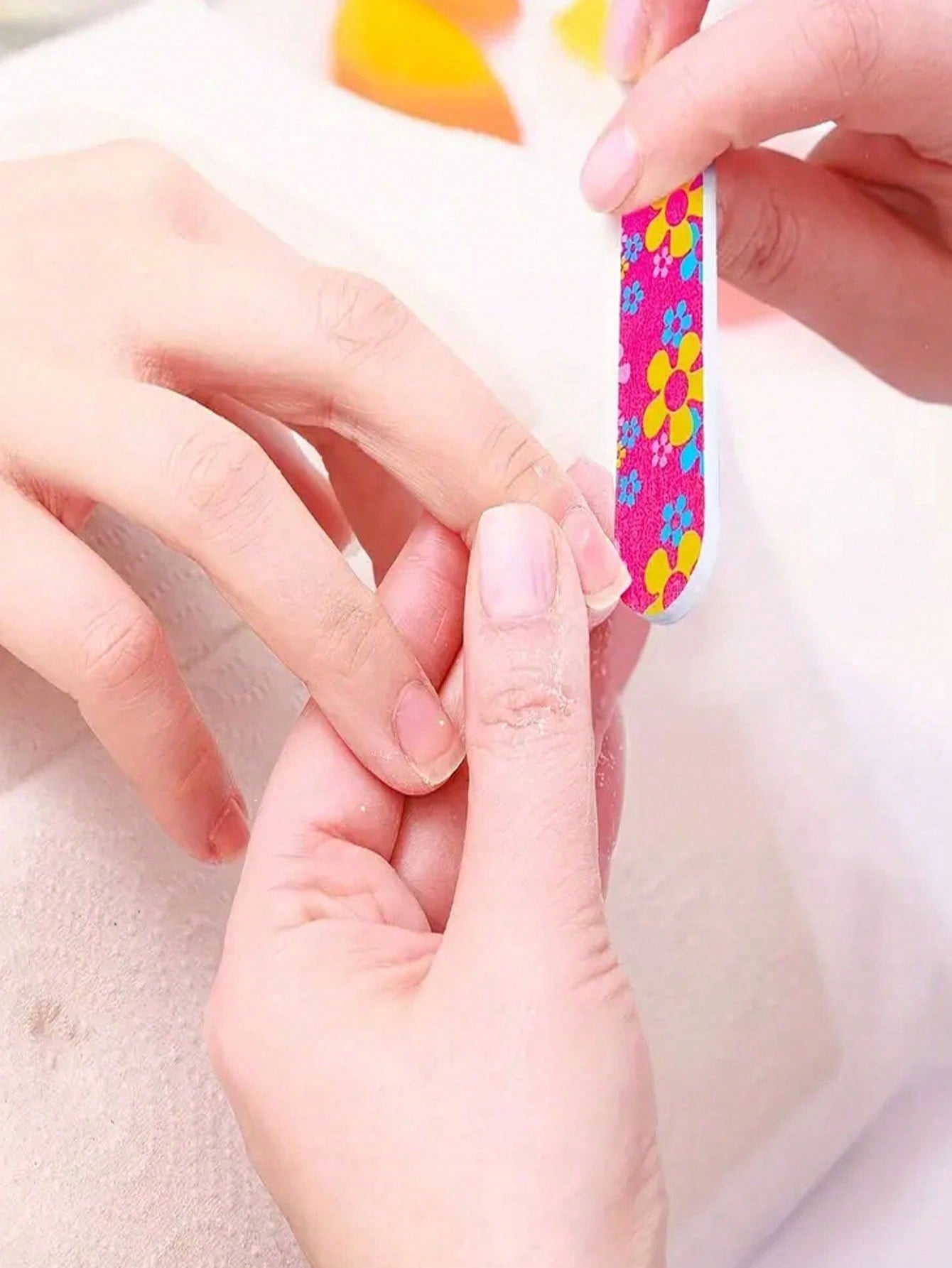 50 piezas Limas de uñas portátiles duraderas de doble cara, aptas para uñas naturales y artificiales, diseño compacto y colorido para manicura y pedicura