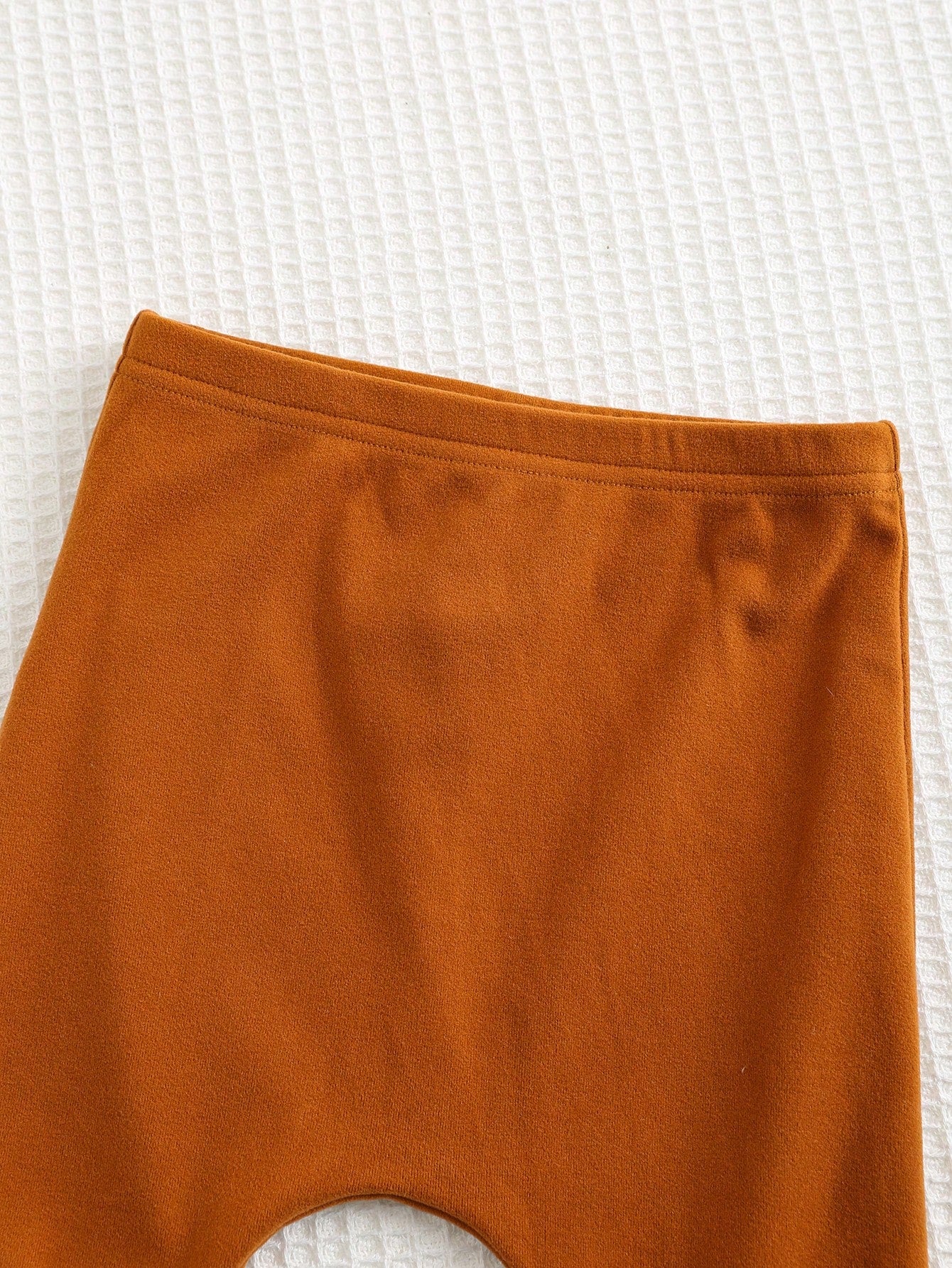 Cozy Pixies 2 piezas Conjunto de parte superior de manga larga de cuello redondo a rayas y pantalón con puños elásticos para bebé niño, ropa para bebé niño