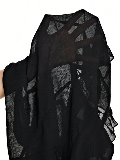 ROMWE Kawaii Blusa de gasa de manga acampanada vintage dulce para mujeres
