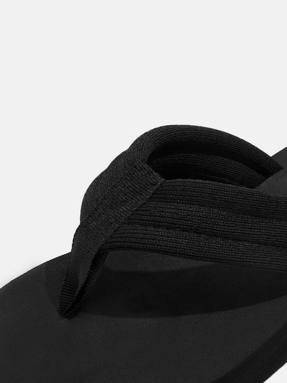 Zapatos de mujer ligeros y minimalistas, sandalias de dedo con detalles de pespunte negro para zapatos de vacaciones de verano, rebajas de verano, zapatos de vuelta al colegio, zapatos de estudiante universitario.