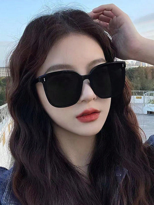 1 pieza Gafas grandes unisex transparentes, accesorios para gafas de luz azul para mujeres