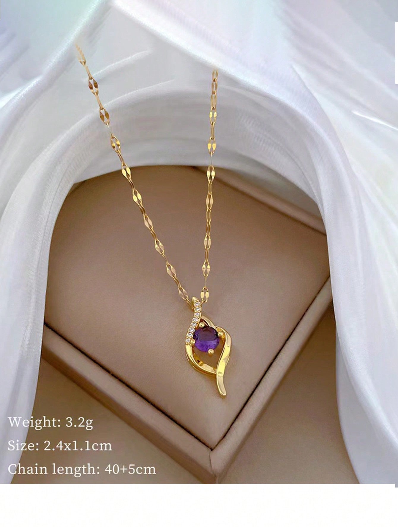 1 Pieza Collar Con Colgante De Ojo Malvado De Color Púrpura Para Mujeres, Diseño Moderno Y Elegante, Popular En Redes Sociales