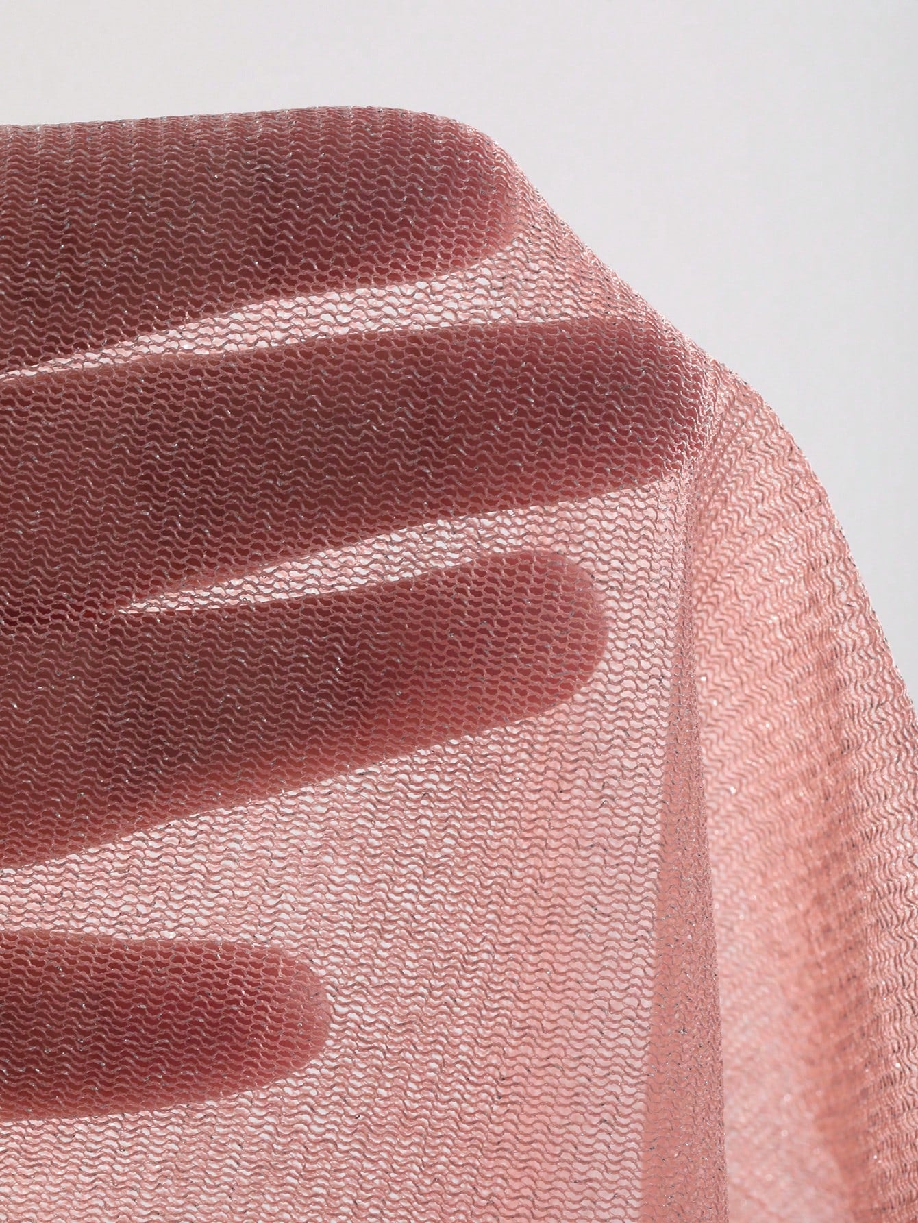 Top Corto De Malla Transparente Para Mujer