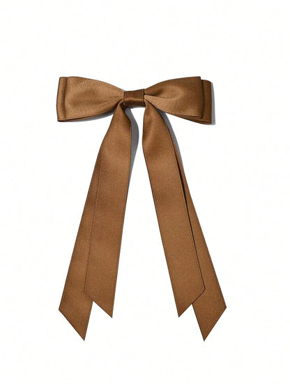 Set de 4 broches de pelo de satén negro, blanco y rojo con lazo, accesorios de pelo elegantes y versátiles de alta gama, adecuados para el uso diario, ir al trabajo, casual, fiestas, lavarse la cara