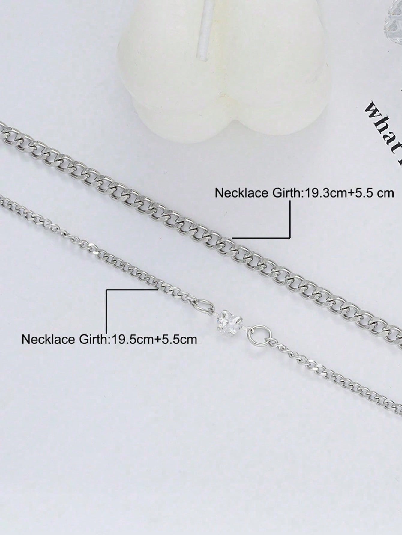 Set de 2 pulseras en forma de corazón de acero inoxidable para parejas, diseño de moda como regalo para enamorados en Navidad, Acción de Gracias y Año Nuevo