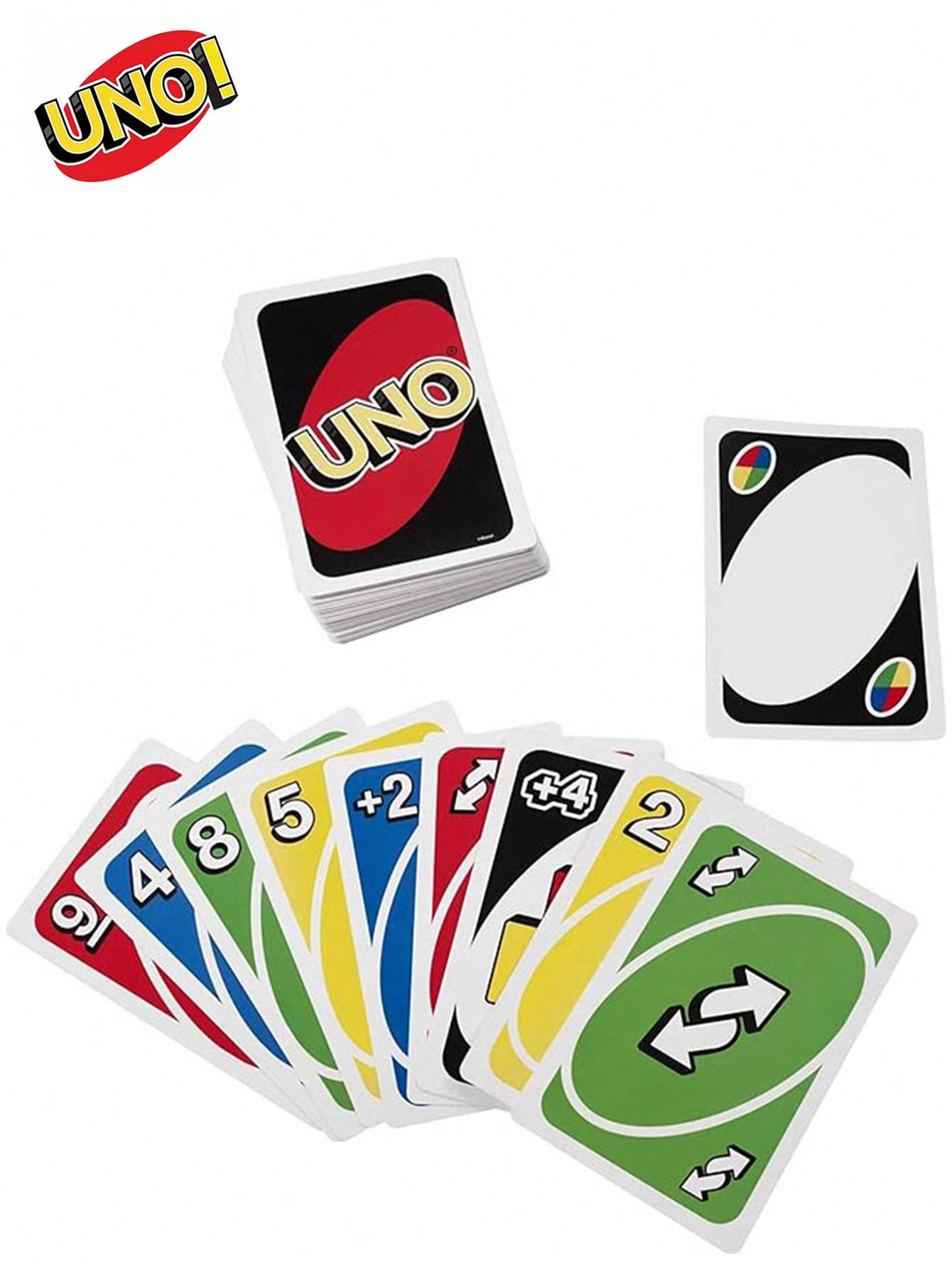 UNO Decoración navideña, tarjeta de juego roja estándar. Tarjetas de bolsillo para jugar sobre la marcha. Cartas de juego en miniatura para viajar, regalo para calcetines, fiesta de cumpleaños, juego familiar de niños y adultos.