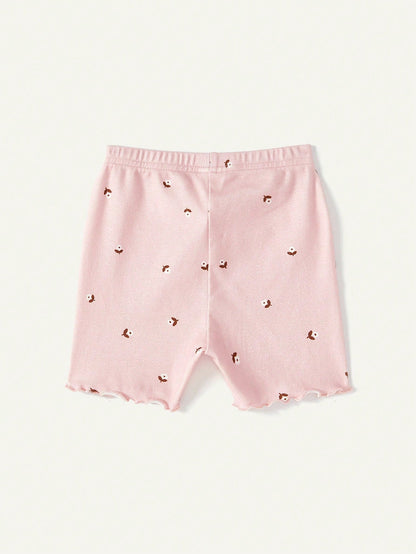 Cozy Pixies Conjunto De Shorts Y Top Halter Con Estampado Floral Para Recién Nacido Niña