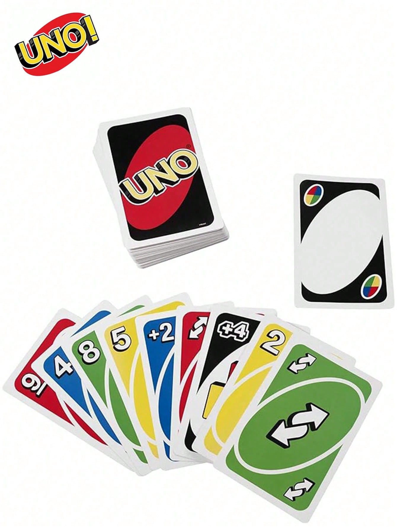 UNO Decoración navideña, tarjeta de juego roja estándar. Tarjetas de bolsillo para jugar sobre la marcha. Cartas de juego en miniatura para viajar, regalo para calcetines, fiesta de cumpleaños, juego familiar de niños y adultos.