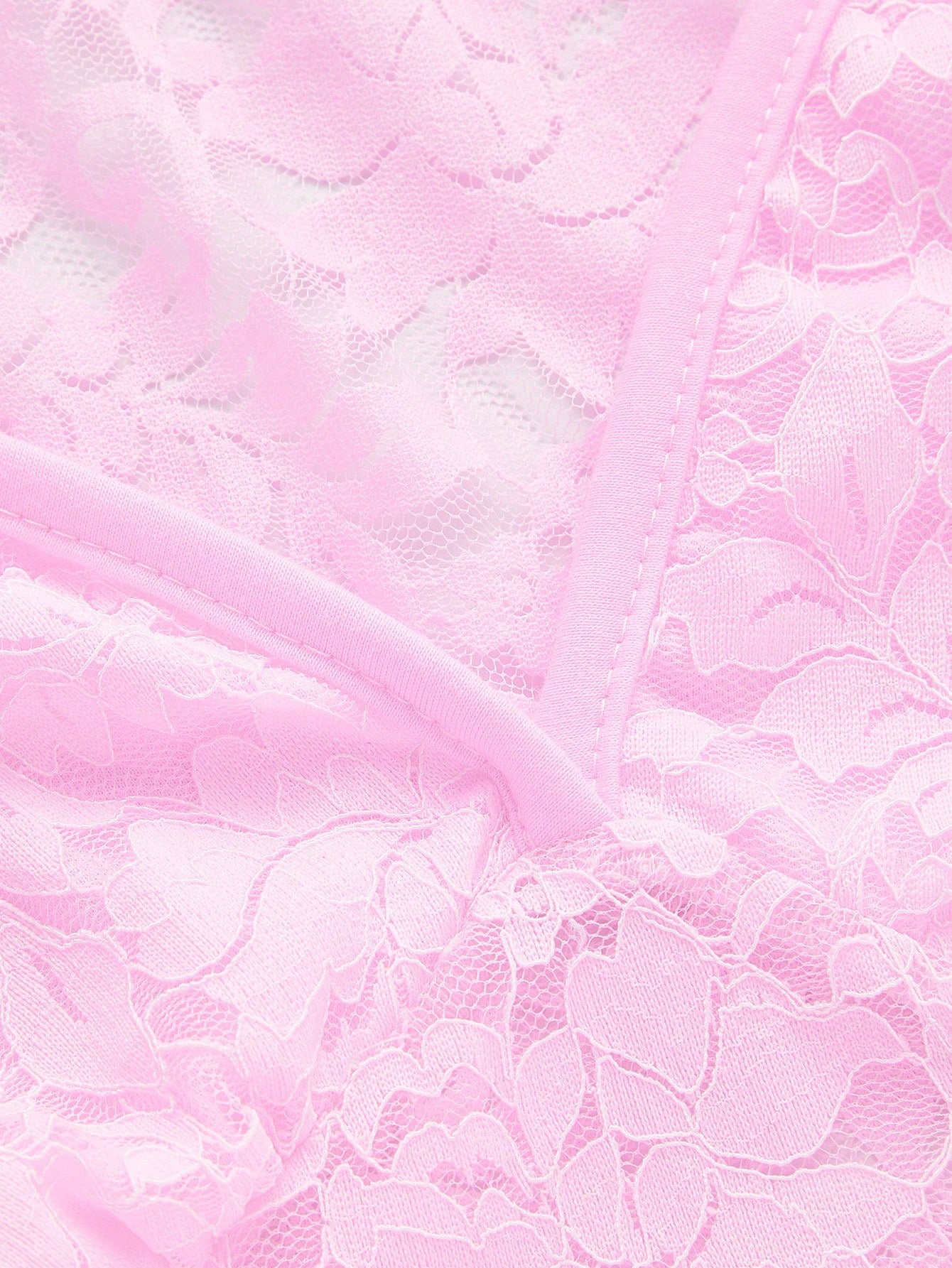 Sweetness Blusa De Manga Acampanada Y Encaje De Color Sólido Para Mujeres