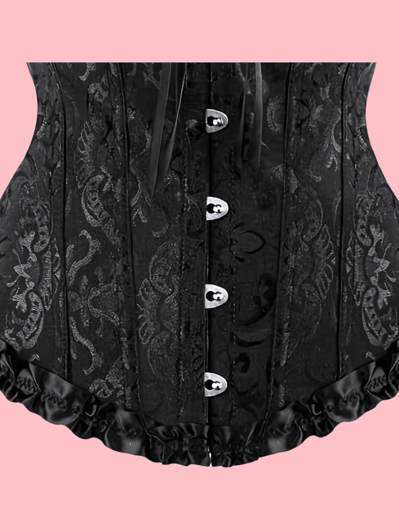 Corsé estilo palacio con ballenas para dar forma a la cintura y levantar el busto, parte superior moldeadora de jacquard sexy, adecuado para usar con un vestido, para Halloween