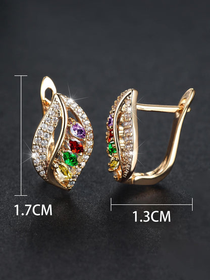Pendientes de tachuela con diseño de diamante de imitación