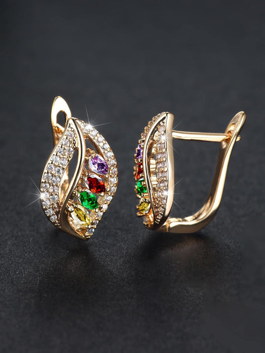 Pendientes de tachuela con diseño de diamante de imitación