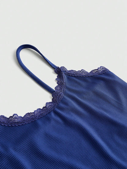 ROMWE Conjunto de pijama casual para mujer, estilo campus universitario, para verano