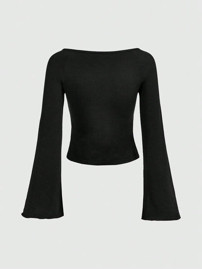 ROMWE Fairycore Camisetas de Mujer Diamante de imitación Gráfico Casual