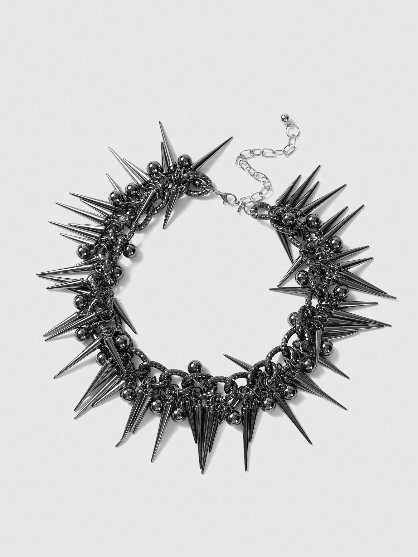 ROMWE Goth 1 pieza Elegante y extravagante gargantilla gótica punk chic Y2K con múltiples capas y detalles intrincados, joyería de uso diario y para fiestas para mujeres