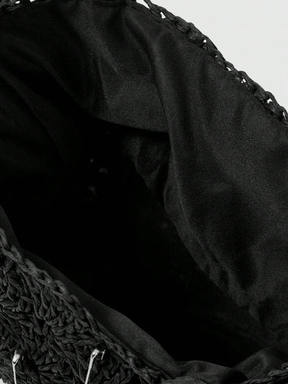 ROMWE Goth Bolso de mano de estilo gótico con diseño de cruz, serpiente y lazo, para Halloween