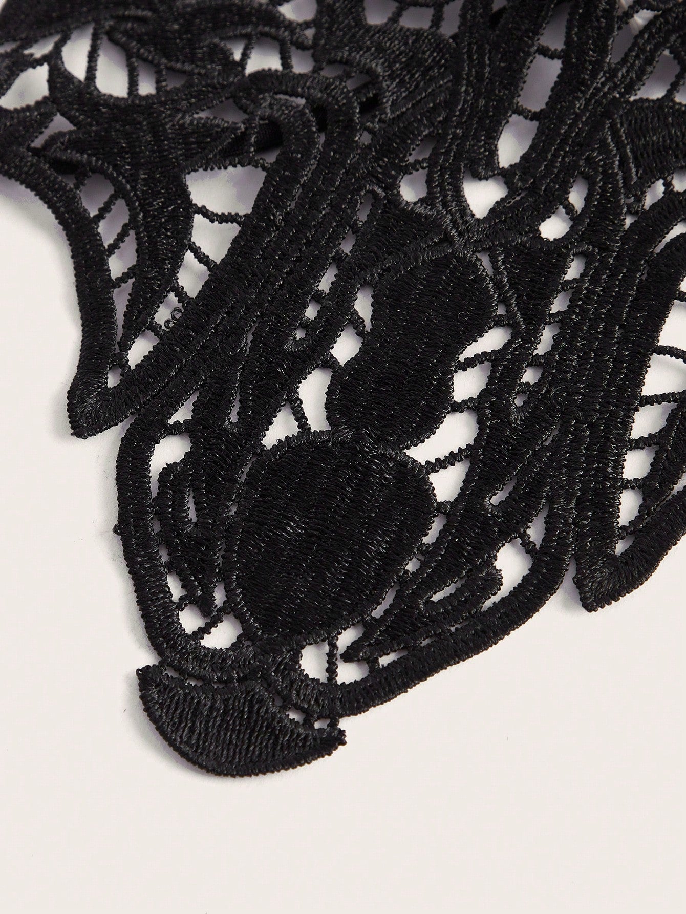 ROMWE Goth Conjunto de lencería sexy con encaje sin aro y cordones de la dark web