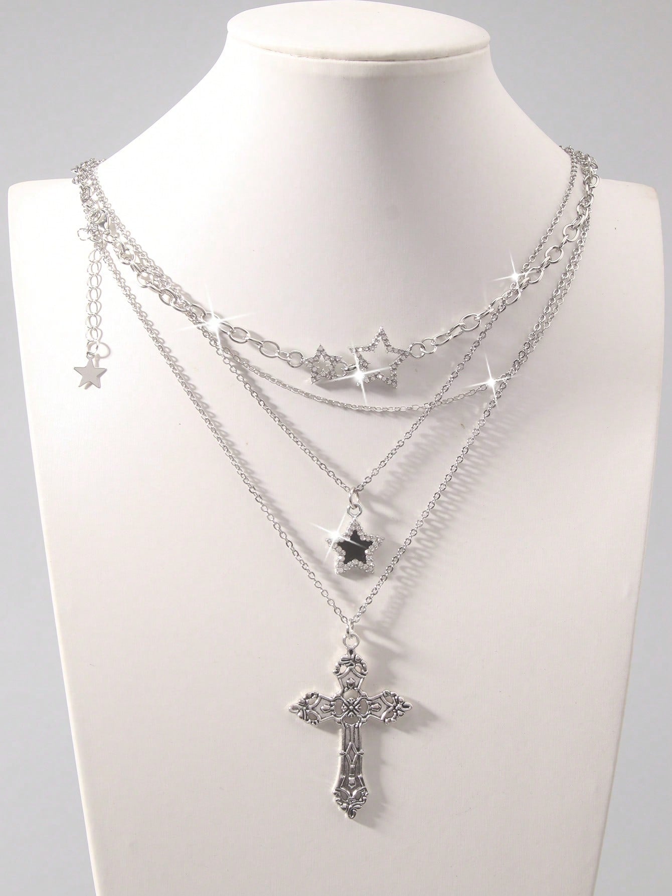 ROMWE Goth Juegos de collares para mujer