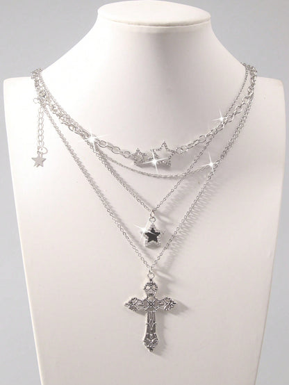 ROMWE Goth Juegos de collares para mujer
