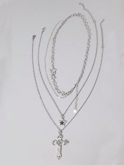 ROMWE Goth Juegos de collares para mujer