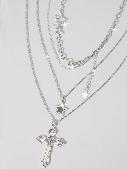 ROMWE Goth Juegos de collares para mujer