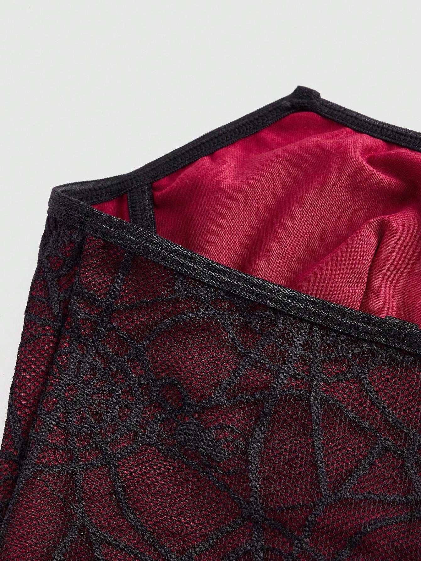 ROMWE Goth Top bandeau asimétrico con lazo en la cintura para mujer