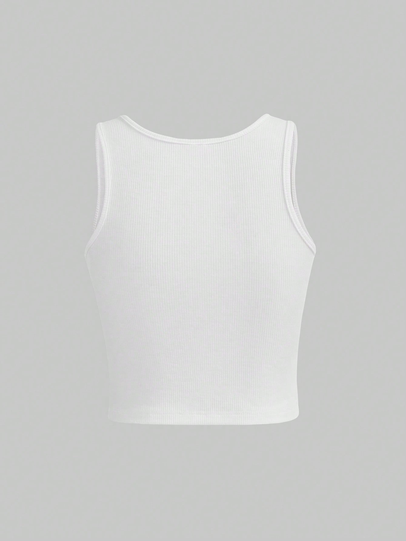 ROMWE Goth Top corto con corsé estampado con cruces, estilo gótico Y2K