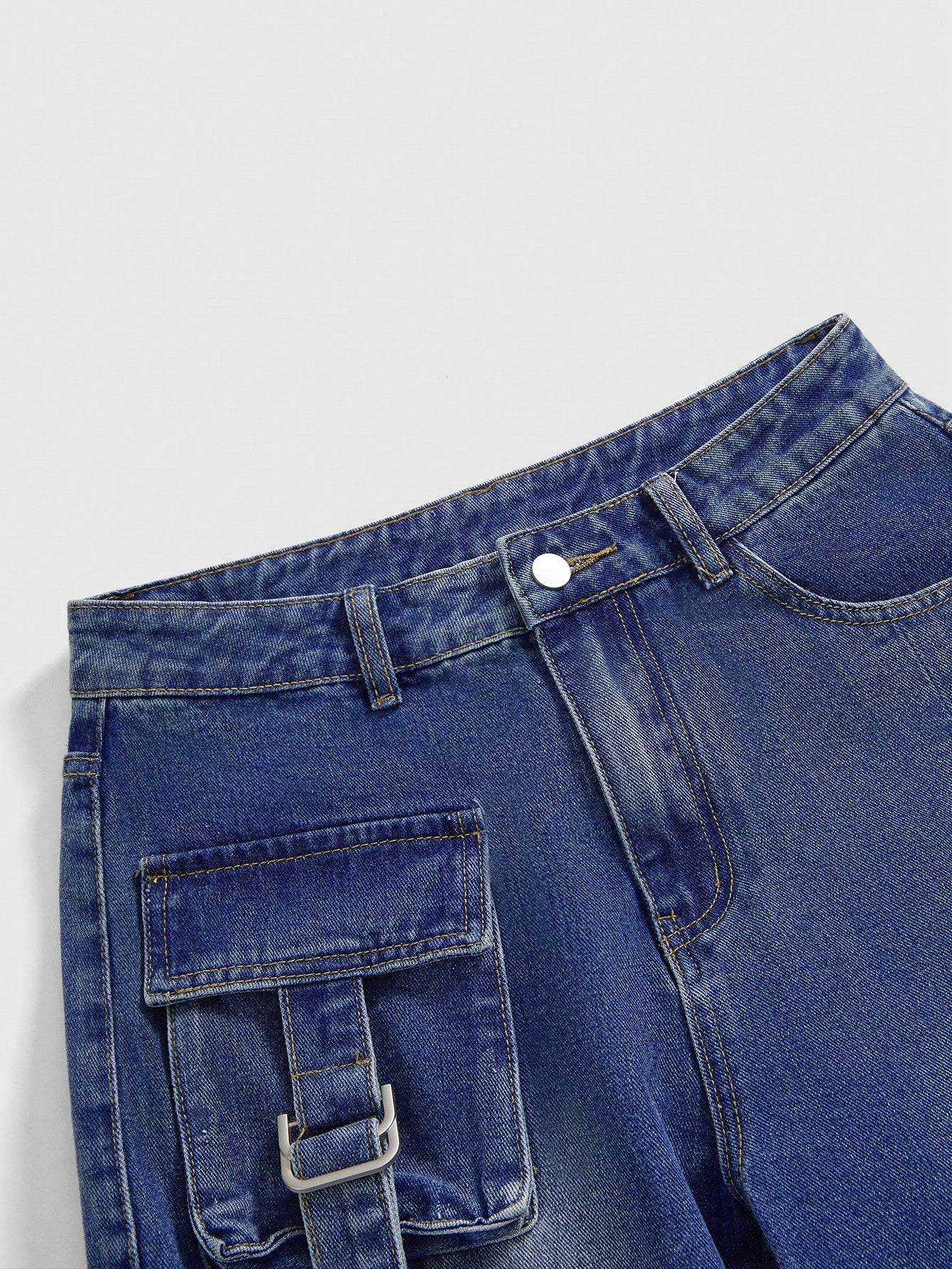 ROMWE Grunge Punk Pantalones vaqueros de mujer con ajuste holgado, de moda para el verano
