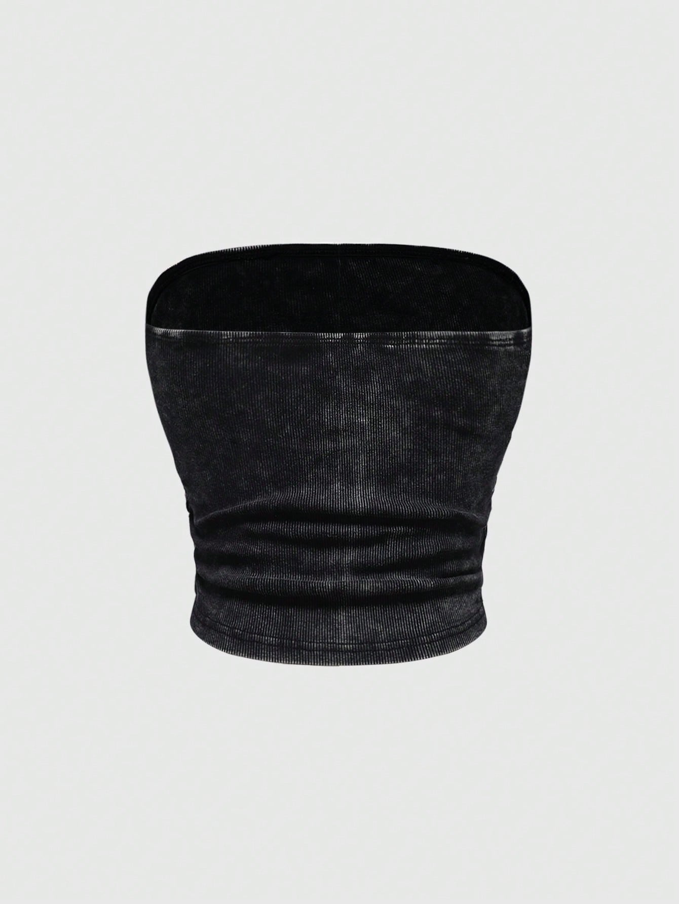 ROMWE Grunge Punk Parte superior de halter para mujer con adorno de cristal con diseño de cruz y alas