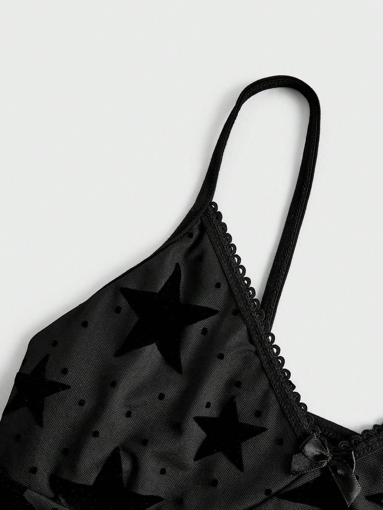 ROMWE Grunge Punk Top de tirantes con estampado de estrella