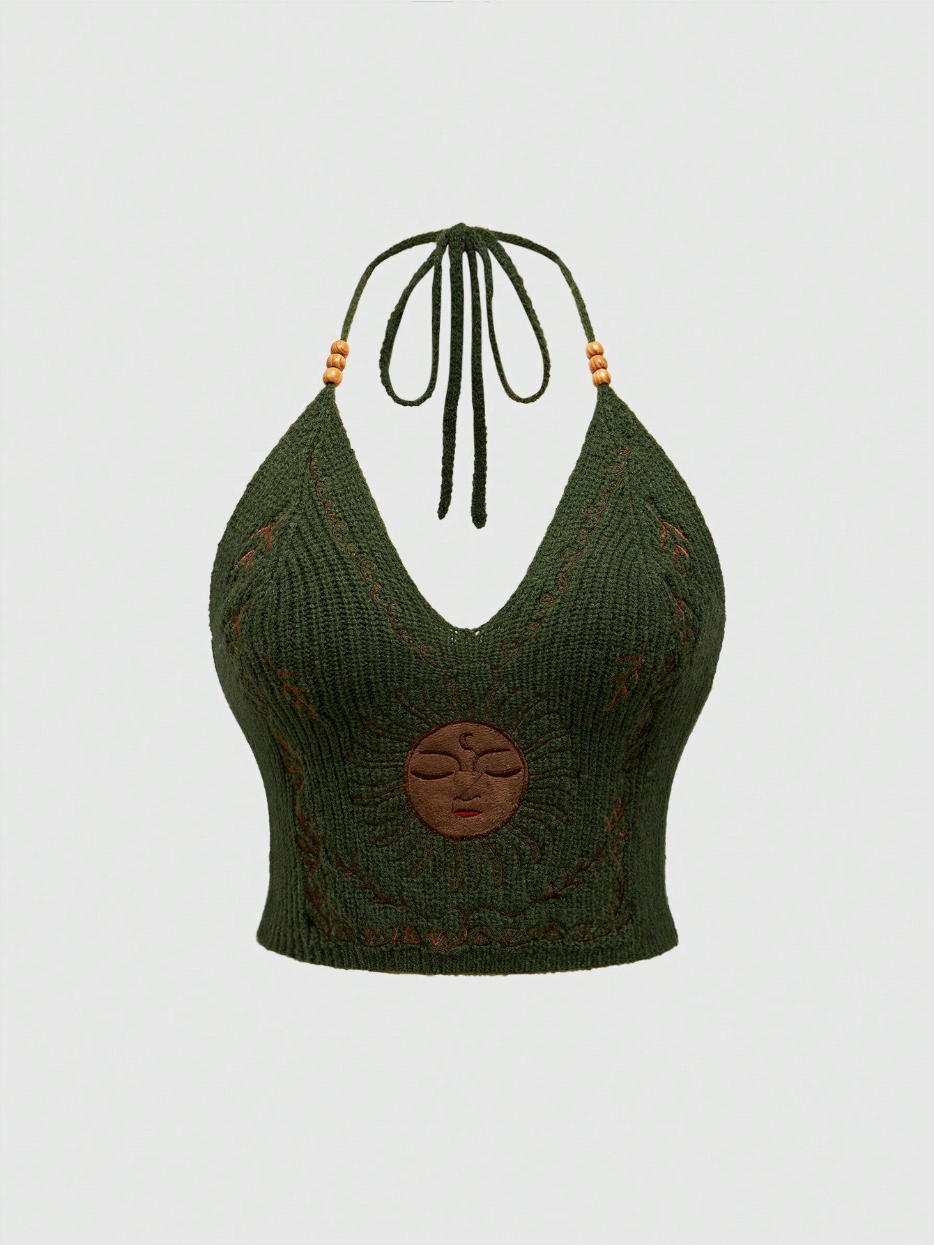 ROMWE Hippie Camiseta de punto minimalista diaria para mujer de Tengman