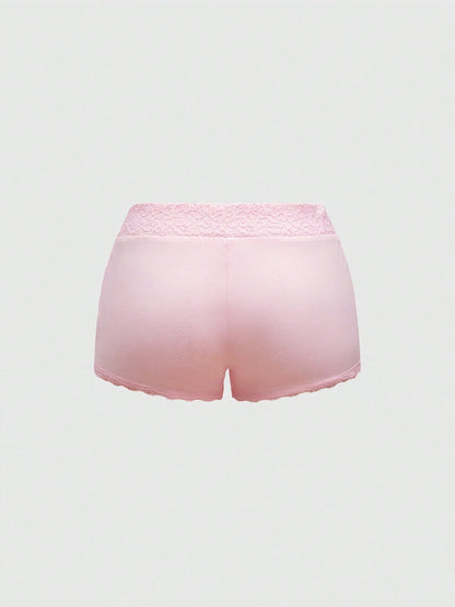 ROMWE Hippie Pantalones cortos de playa casuales de verano para mujer con bordado floral y decoración con tachuelas