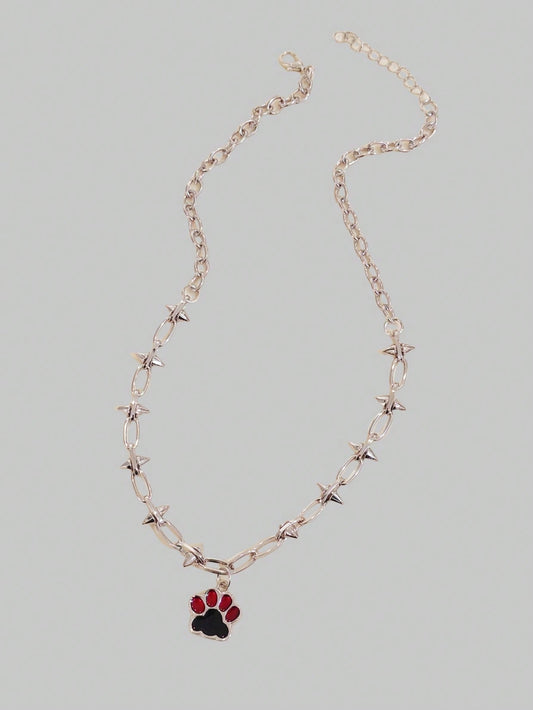 ROMWE J-Fashion 1 pieza Collar colgante minimalista de uña de gato con remache para mujeres