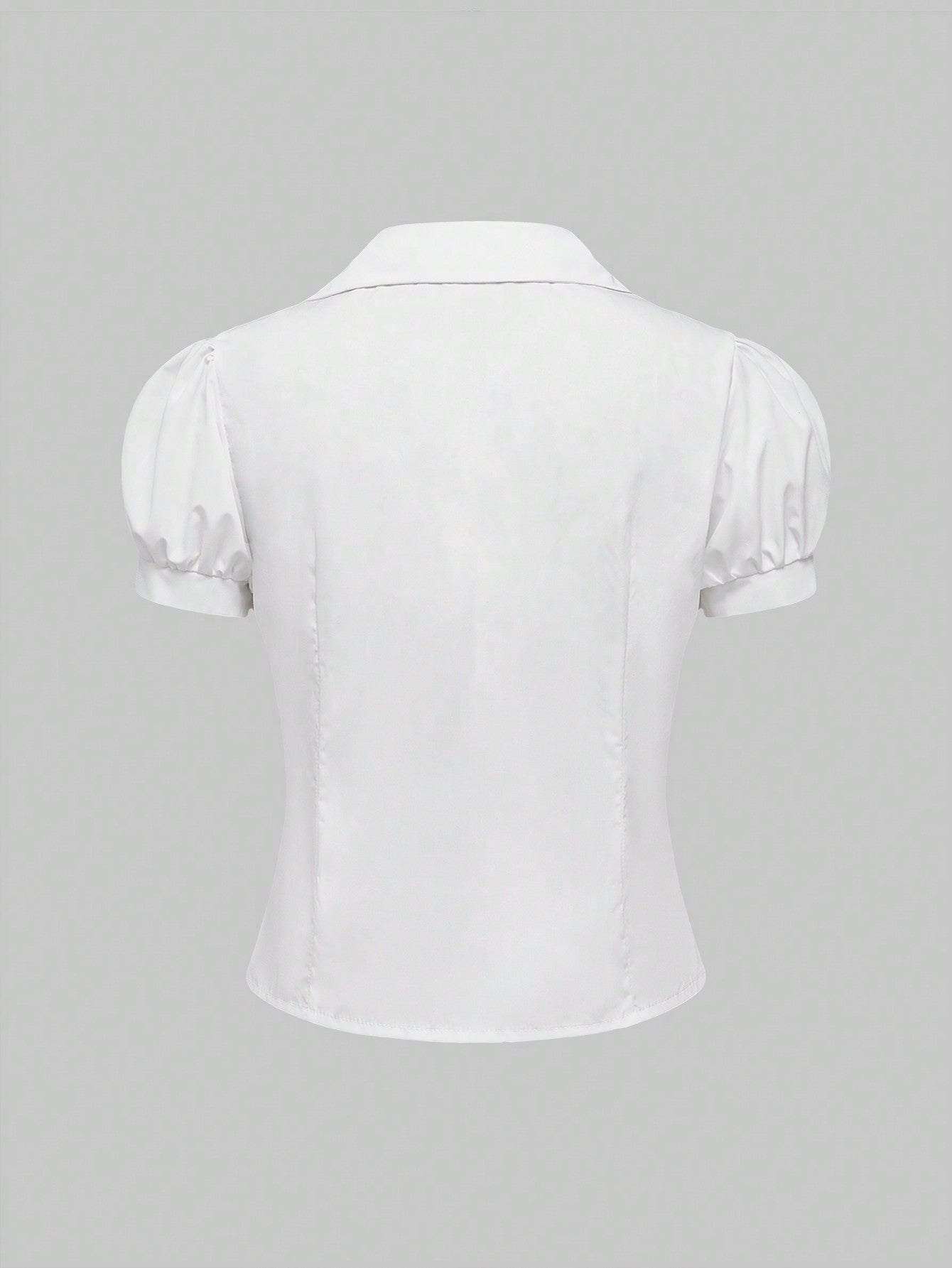 ROMWE J-Fashion Blusa blanca corta y sexy al estilo Y2K de los años 2000