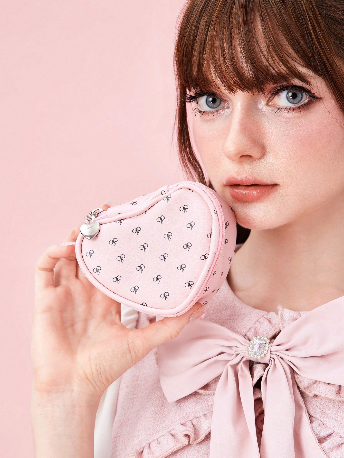ROMWE J-Fashion Bolsa de monedas linda con forma de mariposa de dibujos animados, bolsa de almacenamiento