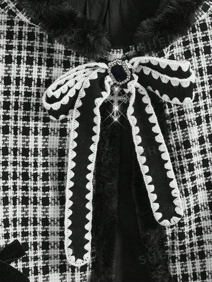 ROMWE J-Fashion Chaqueta informal de estilo idol japonés Hime Gyaru, dulce y linda para mujeres