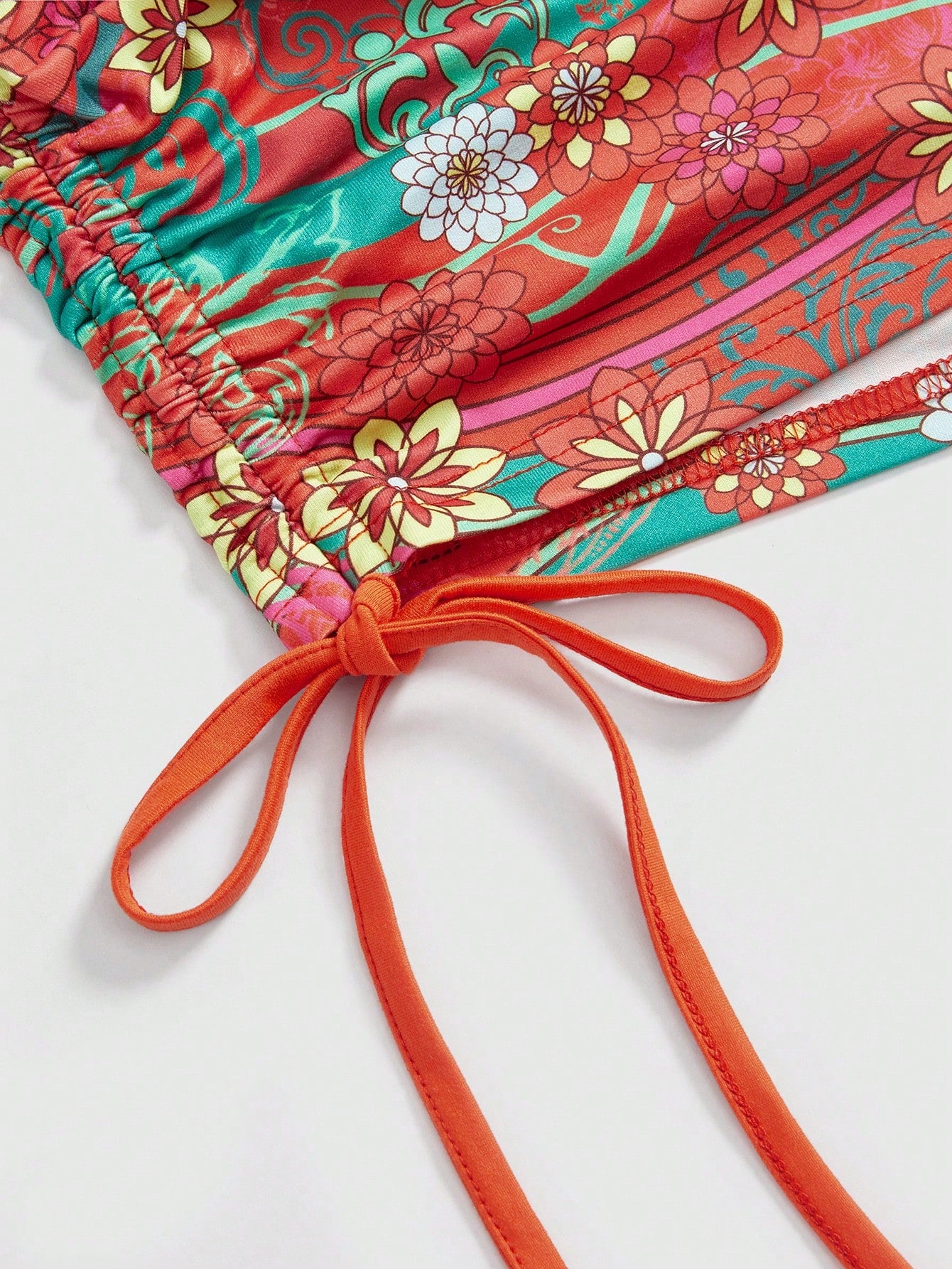 ROMWE J-Fashion Shorts mini con estampado floral retro vintage para vacaciones