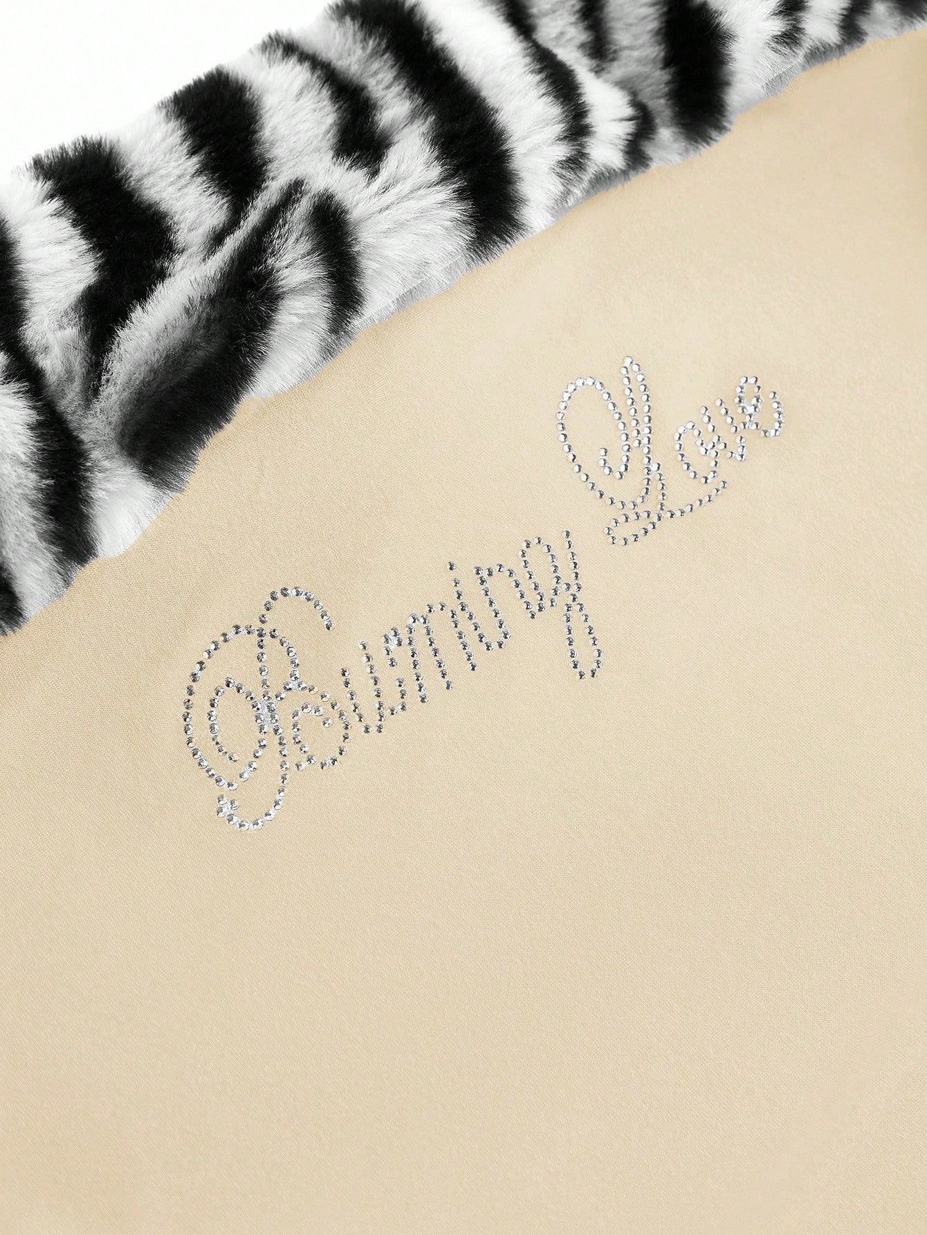 ROMWE J-Fashion Top corto ajustado de punto con estampado de cebra y parches, inspirado en la subcultura de Shibuya, para mujeres