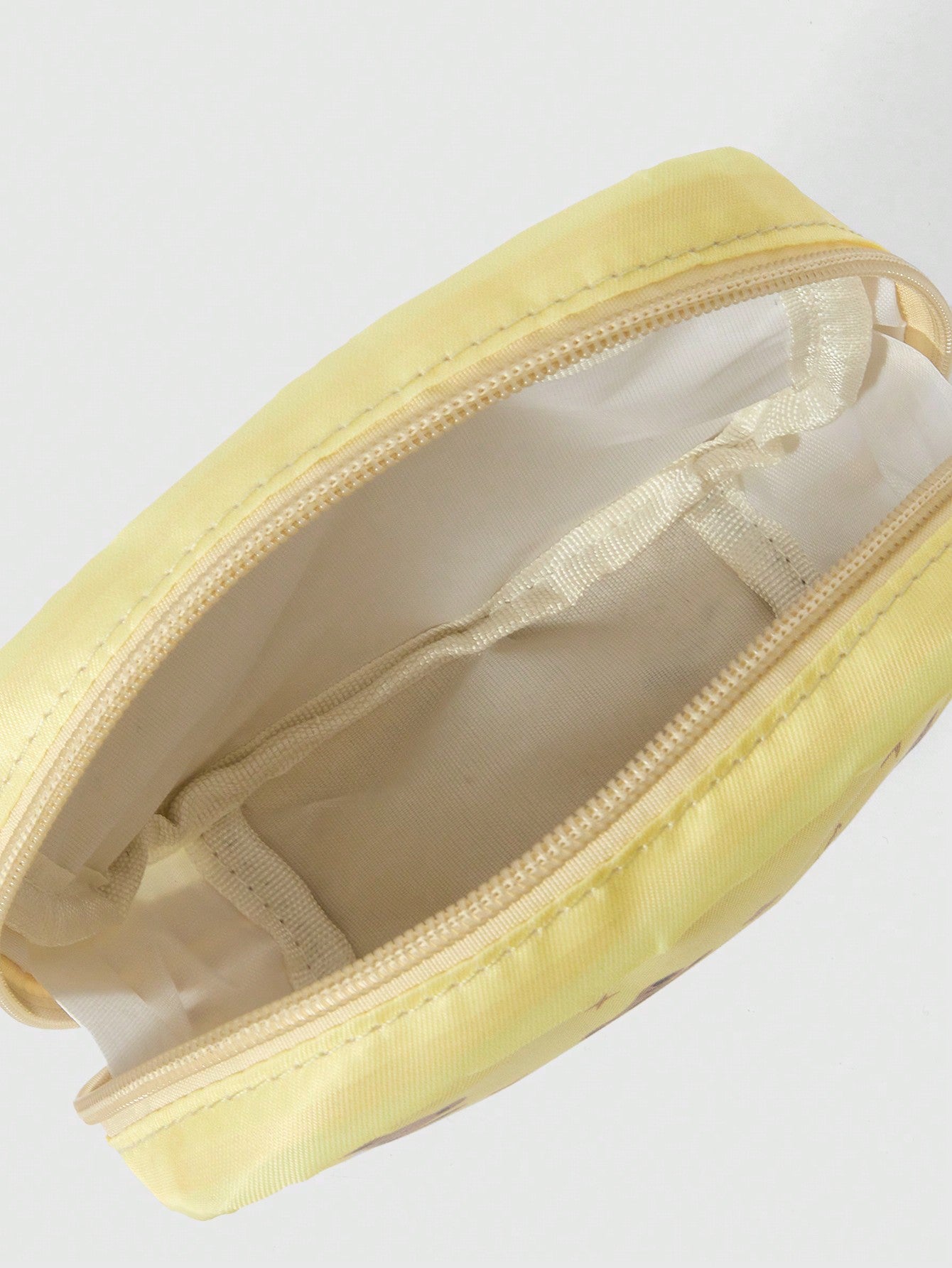 ROMWE Kawaii Bolsa De Cosméticos Portátil De Gran Capacidad Cuadrada Con Diseño De Oso De Dibujos Animados De Moda Y Engrosamiento