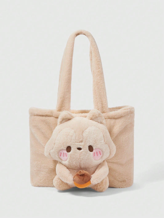 ROMWE Kawaii Bolso de hombro grande con capacidad de estilo de moda y diseño de dibujos animados
