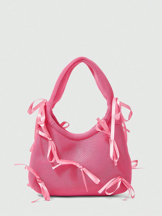 ROMWE Kawaii Bolso de hombro sencillo y elegante para uso diario casual de mujer