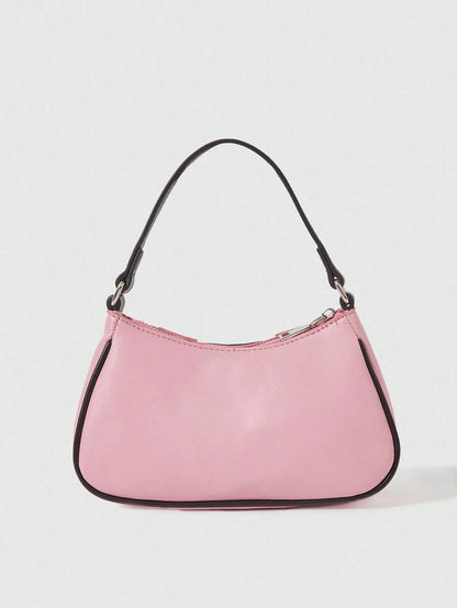 ROMWE Kawaii Bolso de hombro sencillo y elegante para uso diario casual de mujer