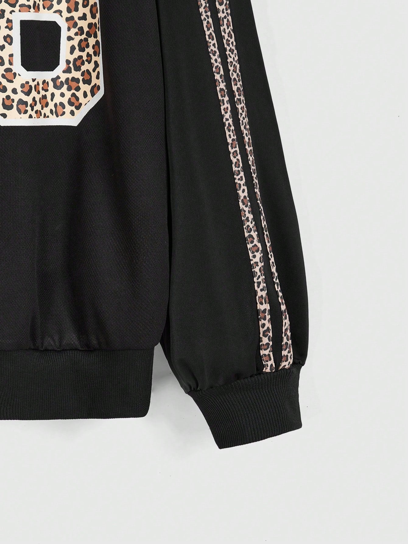 ROMWE Kawaii Camiseta de manga corta con estampado de estrella y números con estampado de leopardo con estilo Y2K